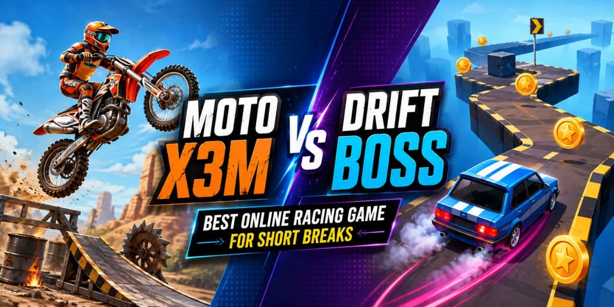 Moto X3 M Vs Drift Boss Best Racing Game for Quick Breaks